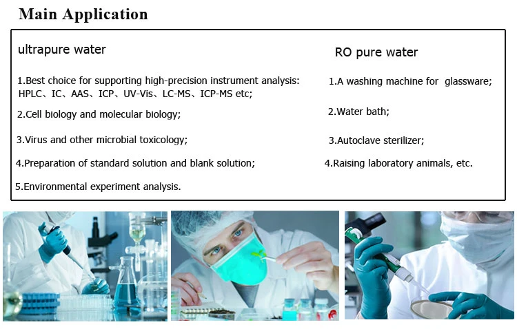 Laboratory Grade Water HPLC Analysis UV Ultrapure Water Purification System