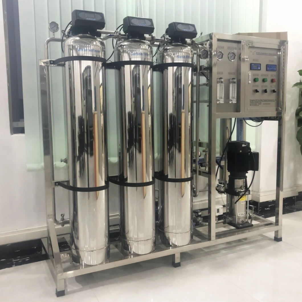 500lph Ss Water Treatment Machinery Reverse Osmosis System Price with Water Softener