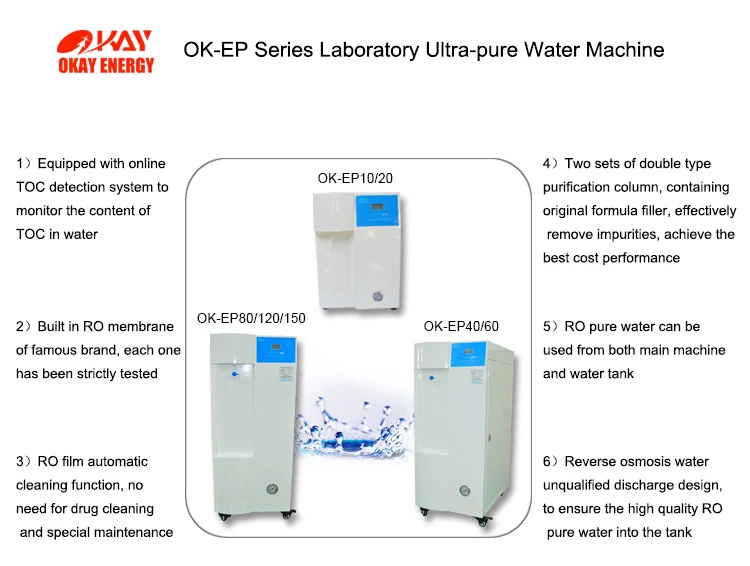 Lab Nuclease Free Water Laboratory Water Purification System for PCR Molecular Diagnosis