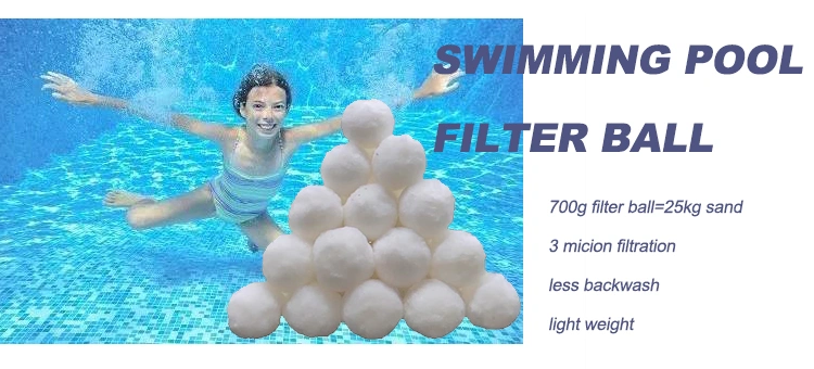 Filter Balls for Crystal Clear Water in The Pool Environmentally Friendly Replacement for Quartz Sand and Filter Glass