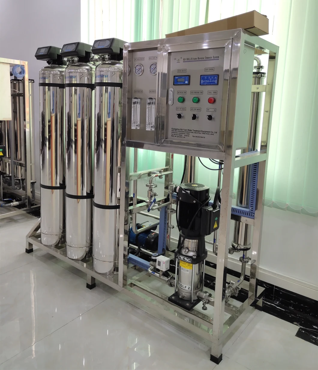 500lph Ss Water Treatment Machinery Reverse Osmosis System Price with Water Softener